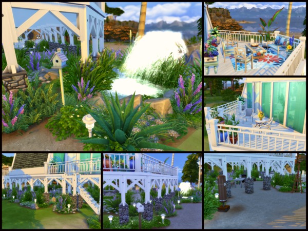 Sims 4 Sea Salt family home by sparky at TSR