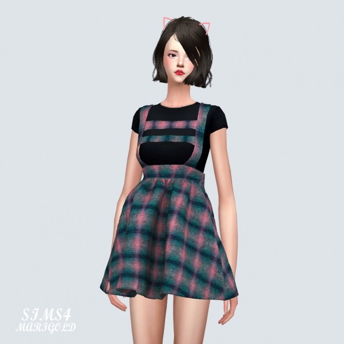 Sims 4 Suspender Dress at Marigold