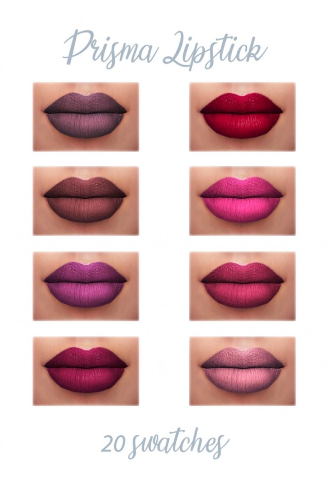 Sims 4 SUMMER COLLECTION eyeshadows & lipstick at FROST SIMS 4