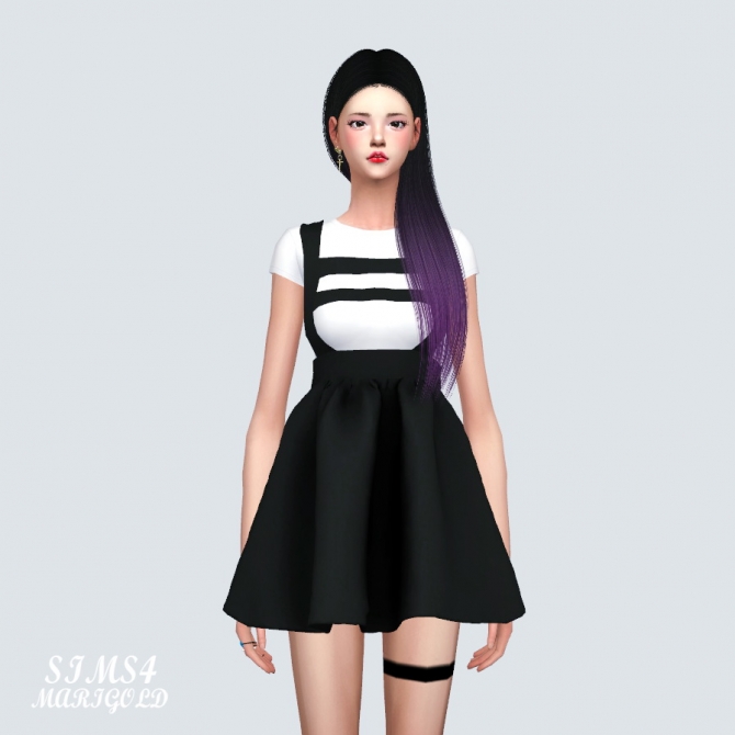 Suspender Dress at Marigold » Sims 4 Updates