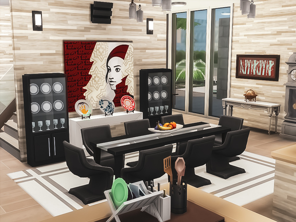 Sims 4 Modern Villa 4 by TheDismalSimmer at TSR