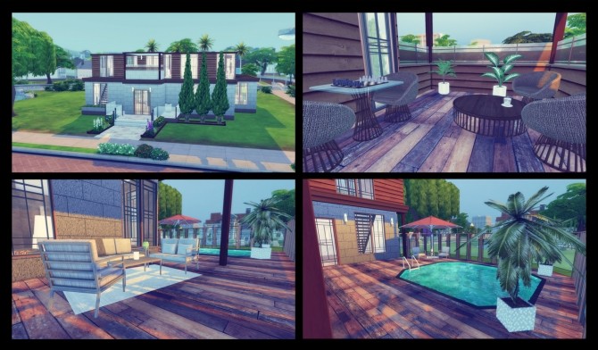 Sims 4 Riverside house at Simming With Mary