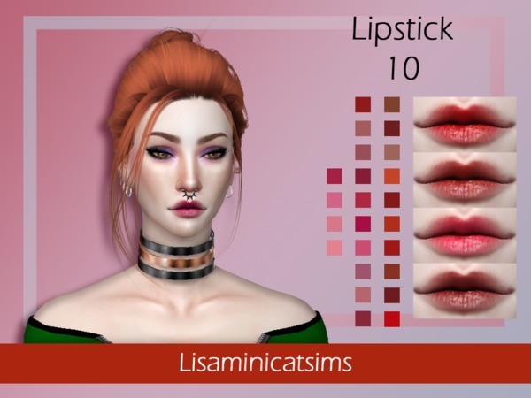 Sims 4 LMCS Lipstick 10 by Lisaminicatsims at TSR