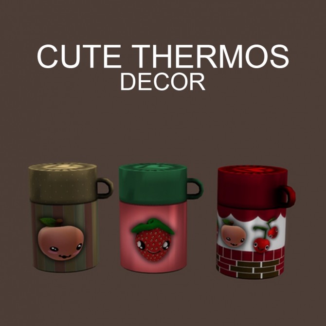Sims 4 Deco Thermos at Leo Sims