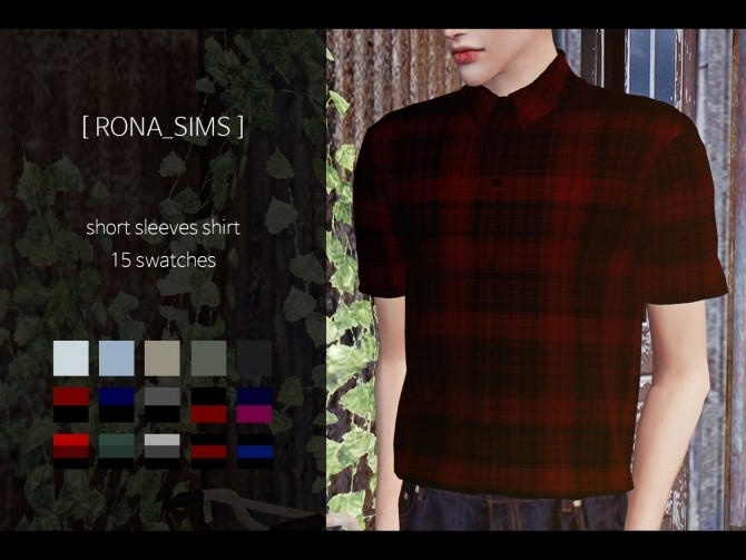 Sims 4 Short sleeves shirt at Rona Sims
