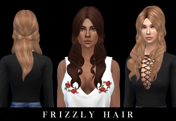 Sims 4 Frizzly Hair at Leo Sims
