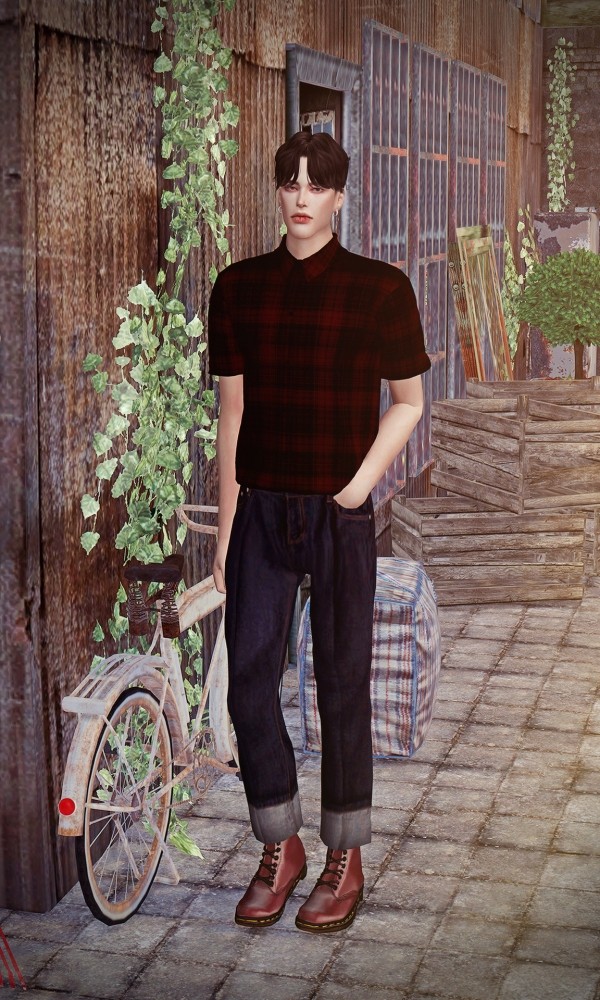 Sims 4 Short sleeves shirt at Rona Sims