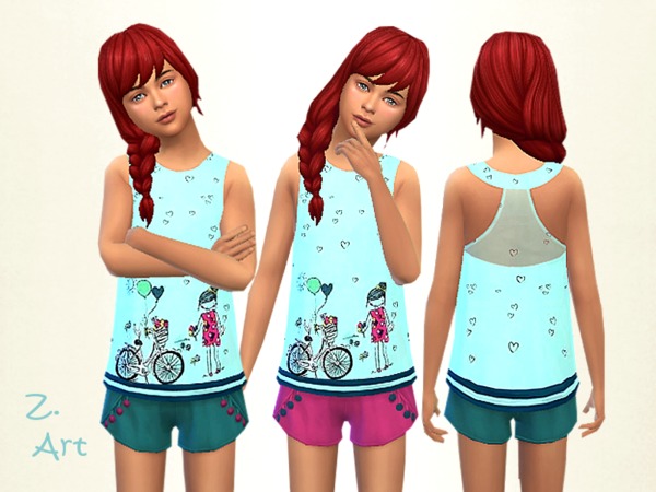 Sims 4 GirlZ 16 outfit by Zuckerschnute20 at TSR