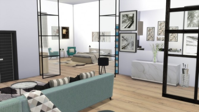 Sims 4 Mint Apartment at Dinha Gamer