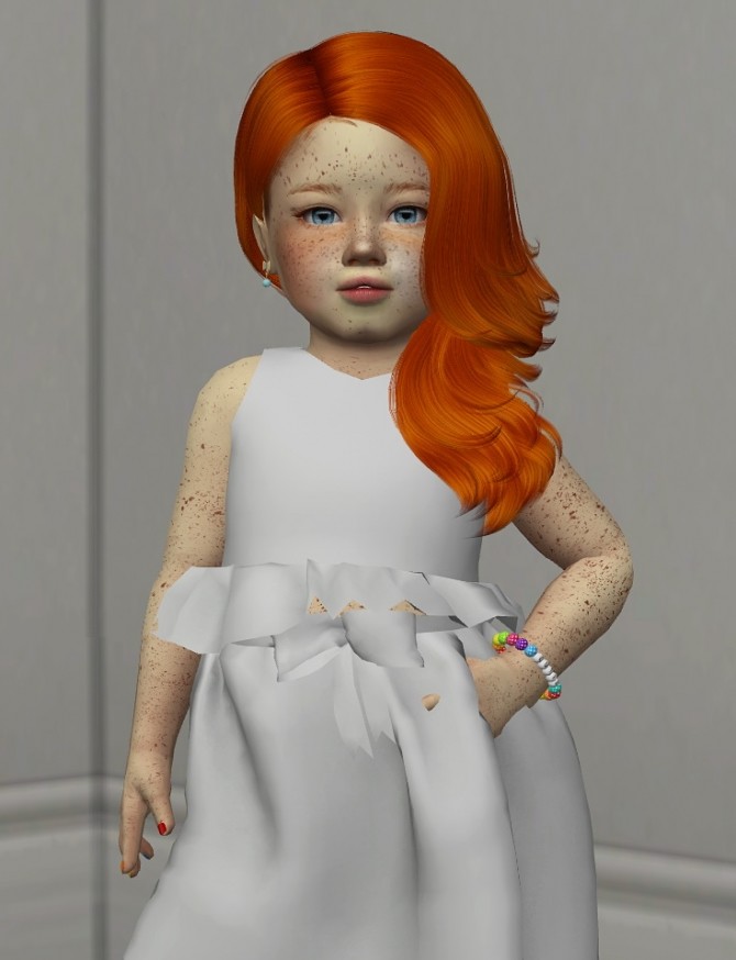 Sims 4 TSMINHSIMS TWINKLE HAIR KIDS AND TODDLER VERSION by Thiago Mitchell at REDHEADSIMS