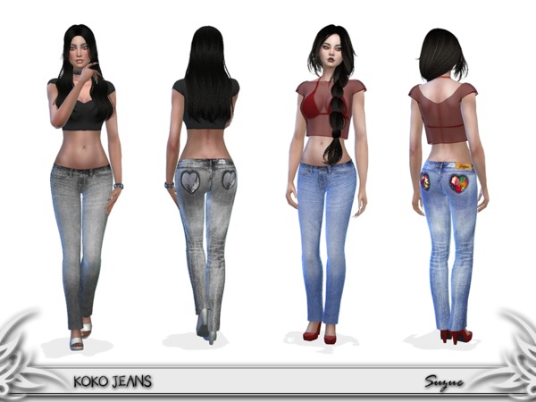 Sims 4 Koko Jeans by Suzue at TSR