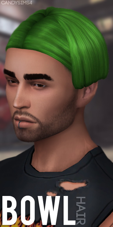 Sims 4 BOWL HAIR at Candy Sims 4