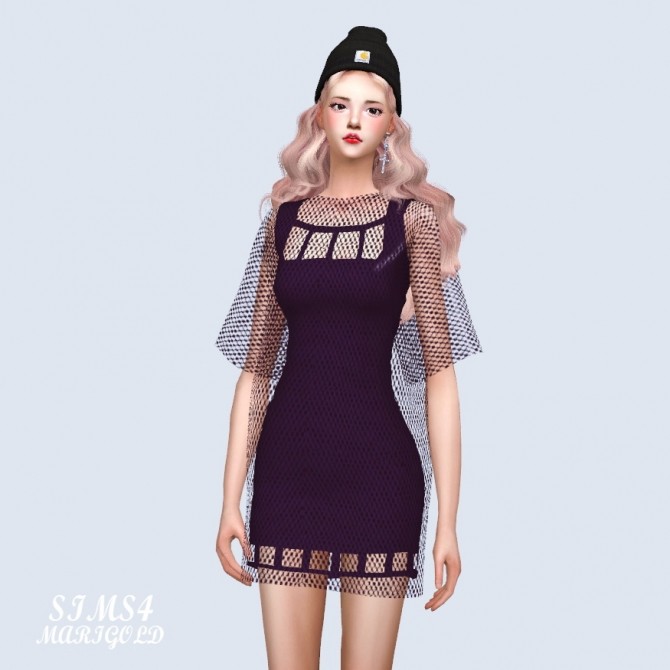 Sims 4 Square Mini Dress at Marigold