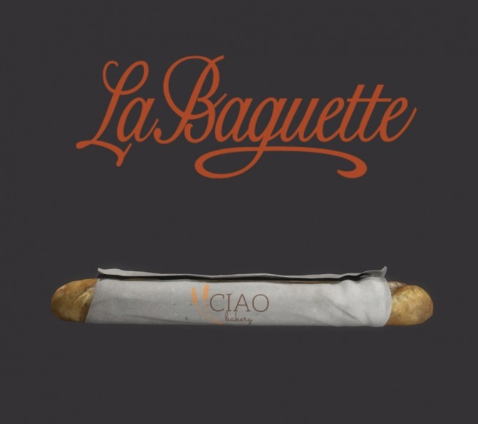 Sims 4 French baguette deco at Leo Sims