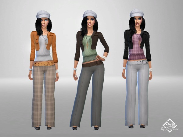Sims 4 Autumn Casual Chic Outfit by Devirose at TSR