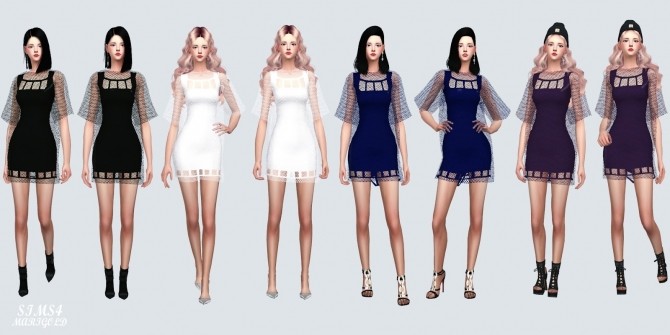 Sims 4 Square Mini Dress at Marigold