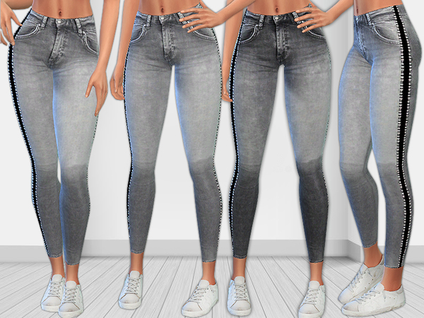 Sims 4 Smokey Designer Realistic Jeans by Saliwa at TSR