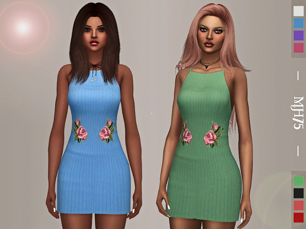 Sims 4 Shelby Dress by Margeh 75 at TSR