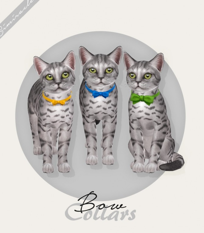 Sims 4 Bow Collars For Cats at Simiracle