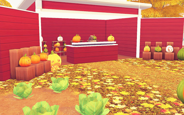 Sims 4 Pumpkin Garden Market at MSQ Sims