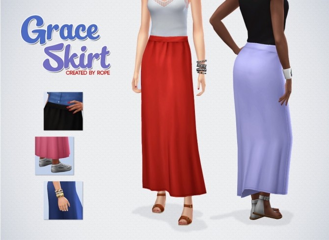 Sims 4 Grace Skirt at Simsontherope