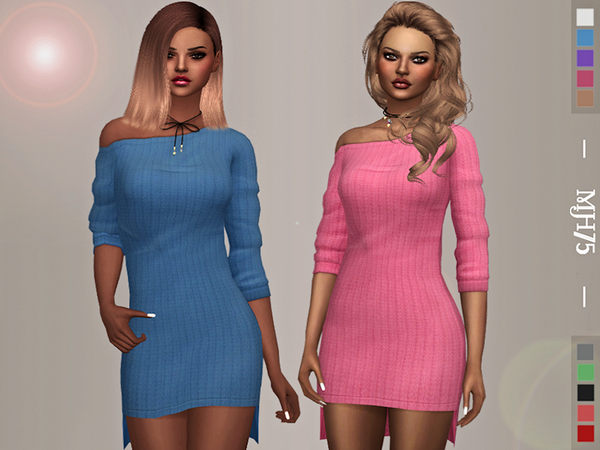 Sims 4 Sharalina Dress by Margeh 75 at TSR