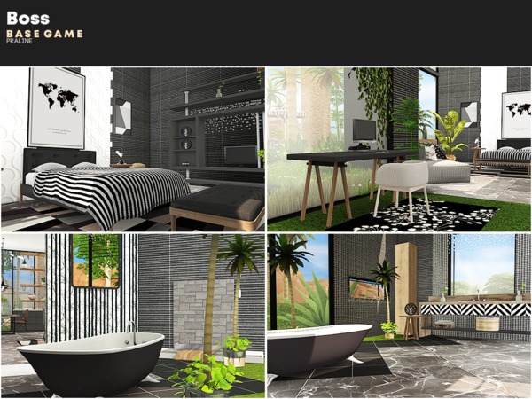Sims 4 Boss house by Pralinesims at TSR