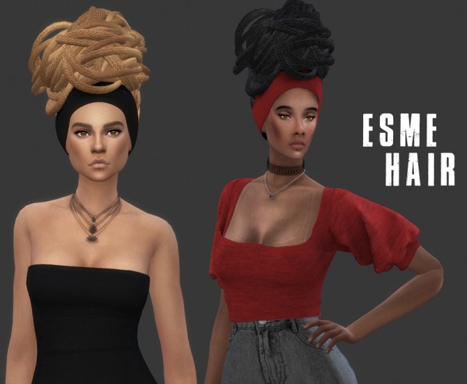 Sims 4 Esme Hair (P) at Leo Sims