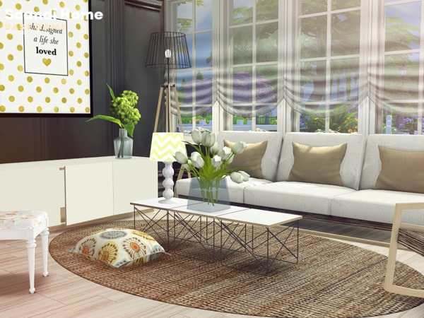 Sims 4 Scandi Home by Pralinesims at TSR