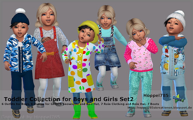 Sims 4 Toddler Collection for Boys and Girls Set 2 at Hoppel785