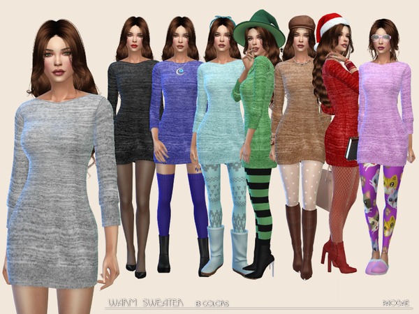Sims 4 Warm Sweater by Paogae at TSR