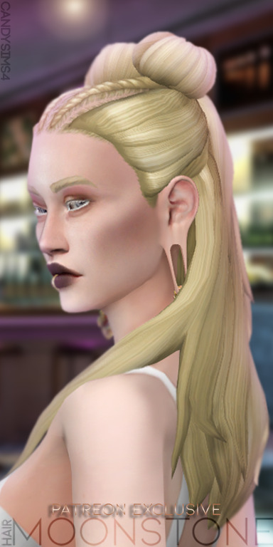 Sims 4 MOONSTONE HAIR (P) at Candy Sims 4