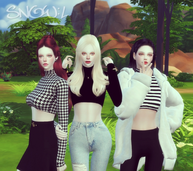 FT Pola short top at SNOW:L » Sims 4 Updates