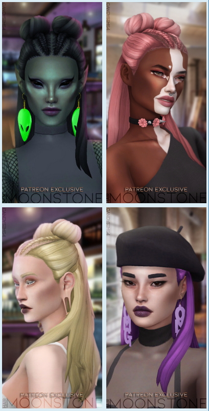 Sims 4 MOONSTONE HAIR (P) at Candy Sims 4