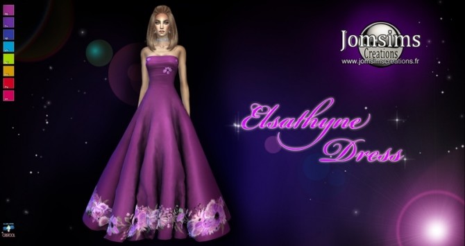 Sims 4 Elsathyne dress at Jomsims Creations
