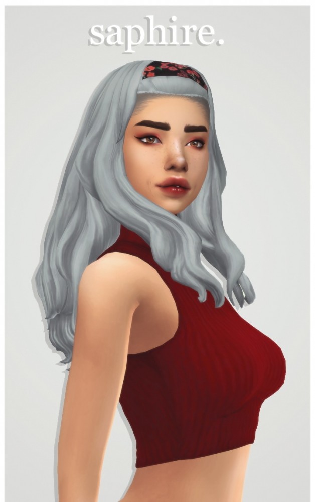 Sims 4 Candysims4‘s saphire hair recolors at cowplant pizza