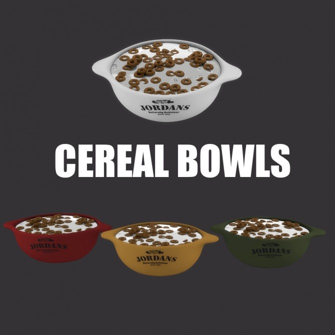 Sims 4 Cereal bowls (P) at Leo Sims