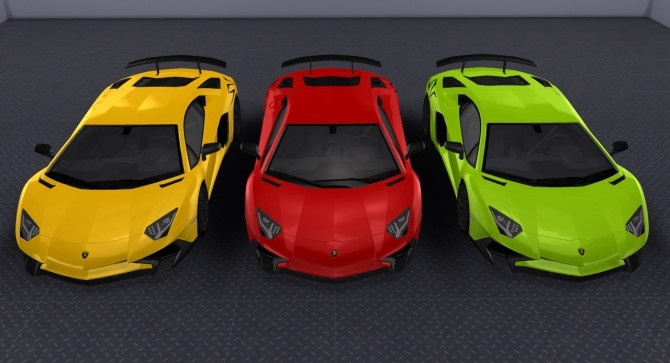 Sims 4 2016 Lamborghini Aventador SV at Tyler Winston Cars