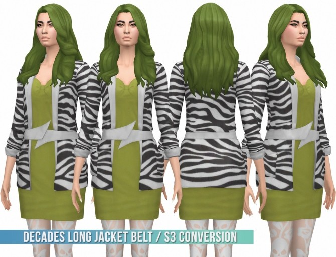 Sims 4 Decades Long Jacket Belt S3 Conversion at Busted Pixels