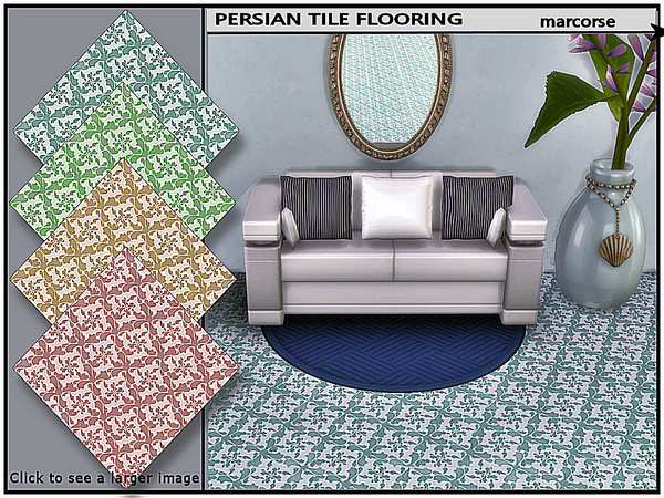 Sims 4 Persian Tile Flooring by marcorse at TSR