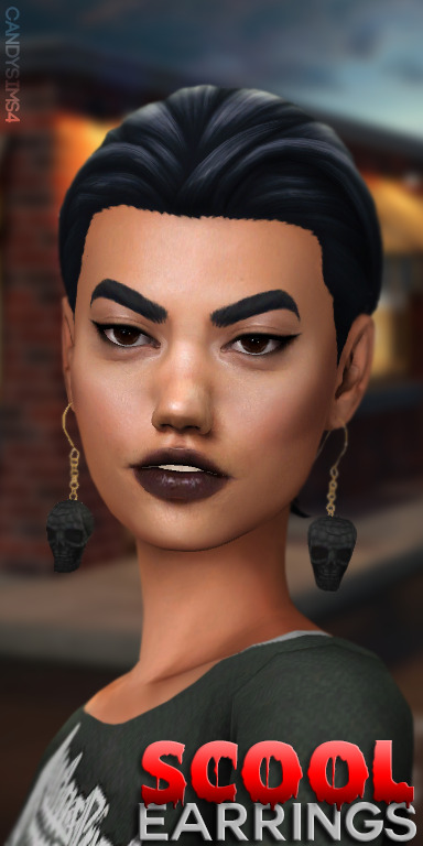 Sims 4 Scool earrings at Candy Sims 4
