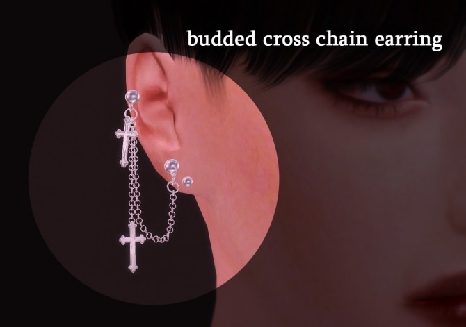 Sims 4 Silver mood earrings set at Kiro