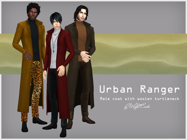 Sims 4 Urban Ranger male outfit by WistfulCastle at TSR
