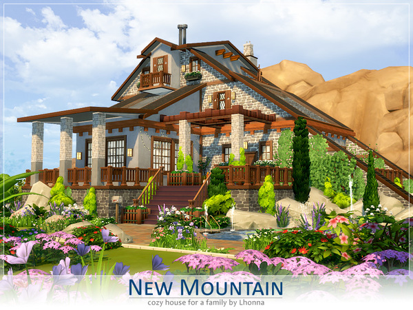 Sims 4 New Mountain house by Lhonna at TSR