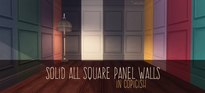 Sims 4 SOLID ALL SQUARE PANEL WALLS at Picture Amoebae