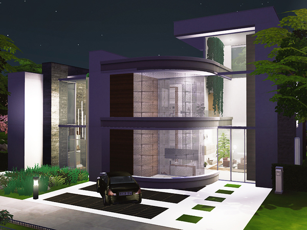 Sims 4 Dario modern home by Rirann at TSR
