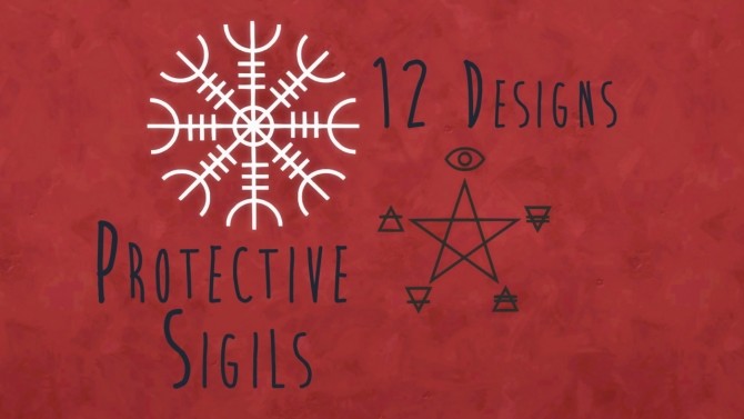 Sims 4 Zodiac Flags & Protective Sigils at Teanmoon