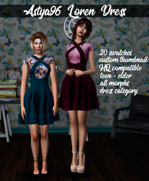 Sims 4 Loren Dress at Astya96