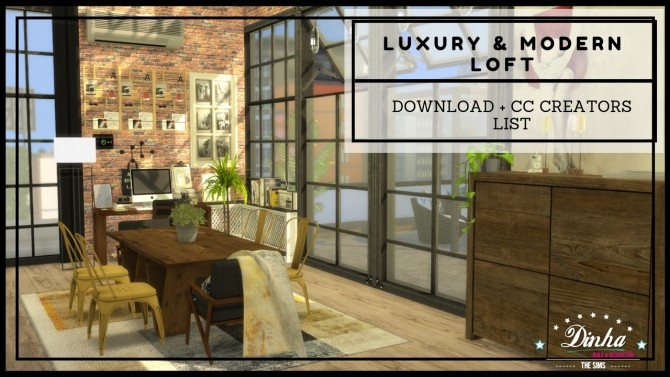 Sims 4 LUXURY AND MODERN LOFT at Dinha Gamer