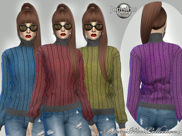 Sims 4 Asdemi wool sweater 2 by jomsims at TSR